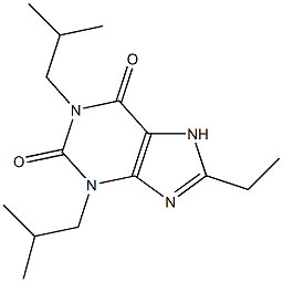 1,3-Diisobutyl-8-ethylxanthine Structure
