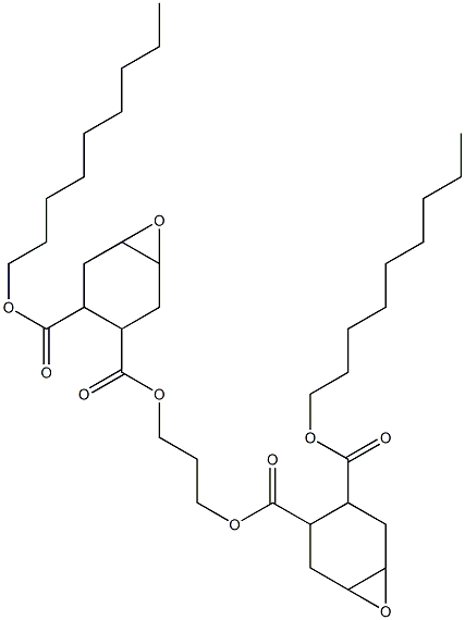 Bis[2-(nonyloxycarbonyl)-4,5-epoxy-1-cyclohexanecarboxylic acid]1,3-propanediyl ester Structure