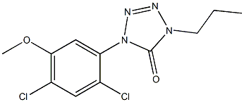 1-(2,4-Dichloro-5-methoxyphenyl)-4-propyl-1H-tetrazol-5(4H)-one Structure
