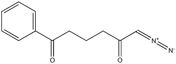1-Phenyl-6-diazo-1,5-hexadione 구조식 이미지