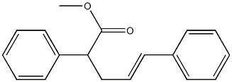 5-Phenyl-2-phenyl-4-pentenoic acid methyl ester Structure