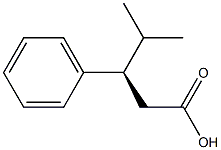 (R)-3-Phenyl-4-methylpentanoic acid Structure