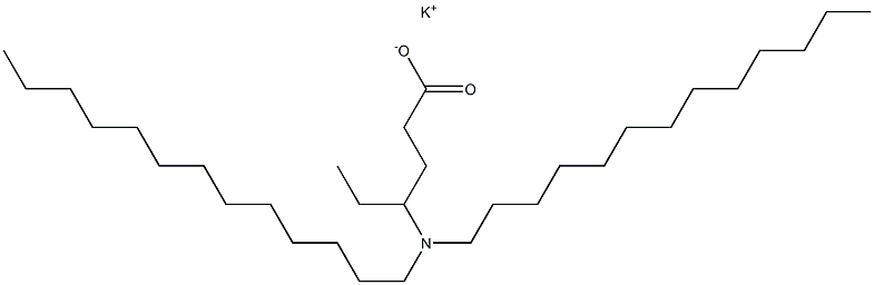 4-(Ditridecylamino)hexanoic acid potassium salt Structure