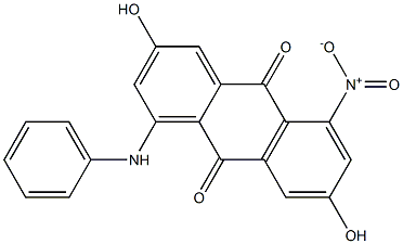 1-Anilino-3,7-dihydroxy-5-nitroanthraquinone Structure