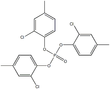 Phosphoric acid tris(2-chloro-4-methylphenyl) ester Structure