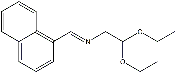 [[(1-Naphtyl)methylene]amino]acetaldehyde diethyl acetal Structure