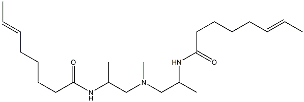 N,N'-[Methyliminobis(1-methyl-2,1-ethanediyl)]bis(6-octenamide) 구조식 이미지