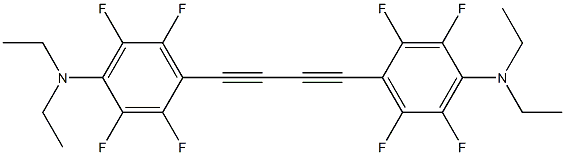 1,4-Bis(4-diethylamino-2,3,5,6-tetrafluorophenyl)-1,3-butadiyne Structure