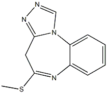 5-(Methylthio)-4H-[1,2,4]triazolo[4,3-a][1,5]benzodiazepine Structure