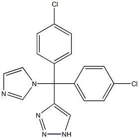 4-[Bis(4-chlorophenyl)(1H-imidazol-1-yl)methyl]-1H-1,2,3-triazole Structure