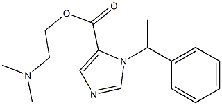 1-(1-Phenylethyl)-1H-imidazole-5-carboxylic acid 2-(dimethylamino)ethyl ester Structure