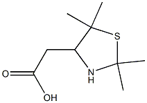 2-(2,2,5,5-Tetramethylthiazolidin-4-yl)acetic acid 구조식 이미지