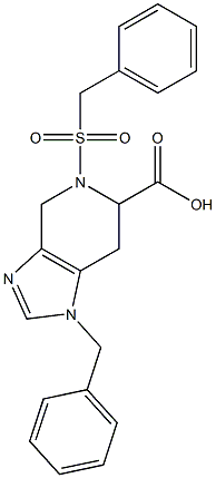 1-Benzyl-4,5,6,7-tetrahydro-5-benzylsulfonyl-1H-imidazo[4,5-c]pyridine-6-carboxylic acid 구조식 이미지