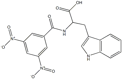 2-[(3,5-Dinitrobenzoyl)amino]-3-(1H-indol-3-yl)propanoic acid Structure