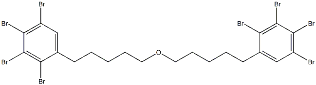 2,3,4,5-Tetrabromophenylpentyl ether 구조식 이미지