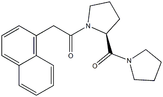 (2S)-2-[(Pyrrolidin-1-yl)carbonyl]-1-(1-naphthalenylmethyl)carbonylpyrrolidine Structure