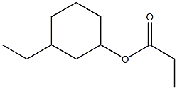 Propionic acid 3-ethylcyclohexyl ester 구조식 이미지