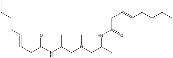 N,N'-[Methyliminobis(1-methyl-2,1-ethanediyl)]bis(3-octenamide) Structure