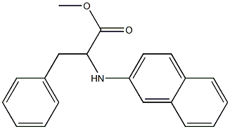 2-(2-Naphthalenylamino)-3-phenylpropanoic acid methyl ester 구조식 이미지