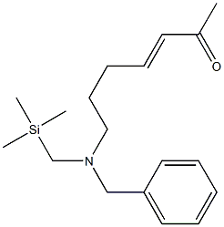 7-[Benzyl(trimethylsilylmethyl)amino]-3-hepten-2-one Structure