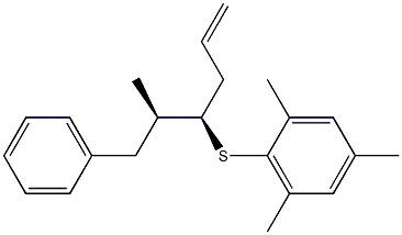 (4R,5R)-4-(2,4,6-Trimethylphenylthio)-5-methyl-6-phenyl-1-hexene Structure
