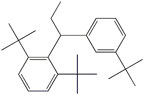 1-(2,6-Di-tert-butylphenyl)-1-(3-tert-butylphenyl)propane Structure