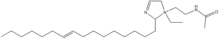 1-[2-(Acetylamino)ethyl]-1-ethyl-2-(9-hexadecenyl)-3-imidazoline-1-ium 구조식 이미지