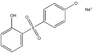 Sodium 4-(2-hydroxyphenylsulfonyl)phenolate Structure