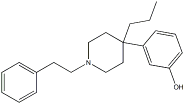 3-(1-Phenethyl-4-propylpiperidin-4-yl)phenol Structure