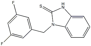 2,3-Dihydro-3-(3,5-difluorobenzyl)-1H-benzimidazole-2-thione 구조식 이미지