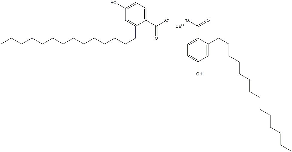 Bis(2-tetradecyl-4-hydroxybenzoic acid)calcium salt Structure