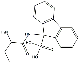 [9-[(2-Aminobutyryl)amino]-9H-fluoren-9-yl]phosphonic acid Structure