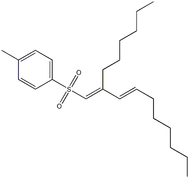 (1E,3E)-1-(p-Tolylsulfonyl)-2-hexyl-1,3-decadiene Structure