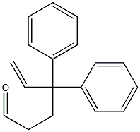 4,4-Diphenyl-5-hexen-1-al 구조식 이미지