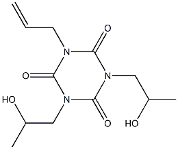 1-Allyl-3,5-bis(2-hydroxypropyl)hexahydro-1,3,5-triazine-2,4,6-trione 구조식 이미지
