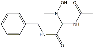 2-Acetylamino-2-(N-hydroxy-N-methylamino)-N-benzylacetamide 구조식 이미지