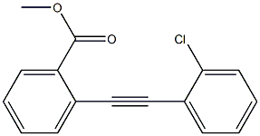 2-(2-Chlorophenylethynyl)benzoic acid methyl ester Structure