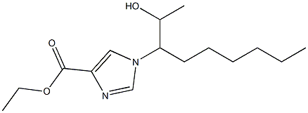 1-[1-(1-Hydroxyethyl)heptyl]-1H-imidazole-4-carboxylic acid ethyl ester Structure