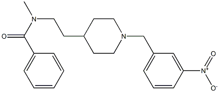 N-Methyl-N-[2-[1-(3-nitrobenzyl)-4-piperidinyl]ethyl]benzamide Structure