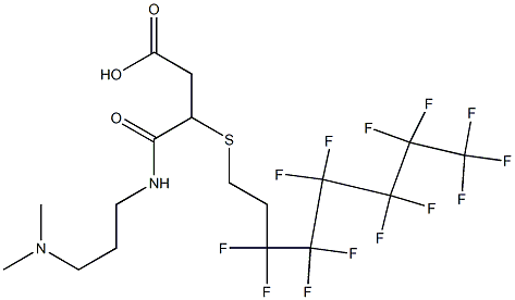 3-[[3-(Dimethylamino)propyl]carbamoyl]-3-[(3,3,4,4,5,5,6,6,7,7,8,8,8-tridecafluorooctyl)thio]propionic acid Structure