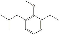 1-Methoxy-2-ethyl-6-isobutylbenzene Structure