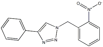 1-(2-Nitrobenzyl)-4-phenyl-1H-1,2,3-triazole 구조식 이미지