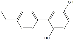 2-(4-Ethylphenyl)-1,4-benzenediol Structure