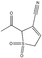 2,5-Dihydro-2-acetyl-3-cyanothiophene 1,1-dioxide Structure