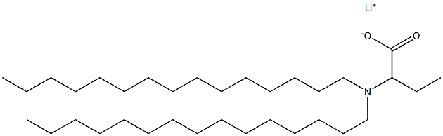 2-(Dipentadecylamino)butyric acid lithium salt Structure