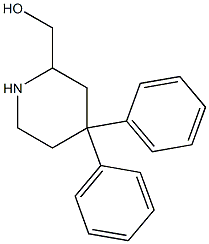 4,4-Diphenylpiperidine-2-methanol 구조식 이미지