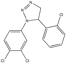 1-(3,4-Dichlorophenyl)-5-(2-chlorophenyl)-4,5-dihydro-1H-1,2,3-triazole 구조식 이미지