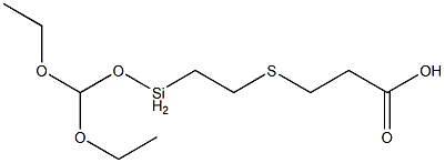 3-[2-(Diethoxymethoxysilyl)ethylthio]propionic acid 구조식 이미지