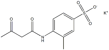4-(Acetoacetylamino)-3-methylbenzenesulfonic acid potassium salt 구조식 이미지