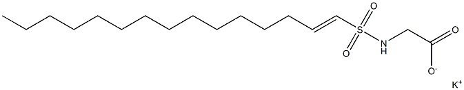 N-(1-Pentadecenylsulfonyl)glycine potassium salt 구조식 이미지